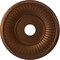 Ekena Millwork Berkshire PVC Medallion (Canopies up to 8 3/8"), 19"OD x 3 1/2"ID x 1"P, Metallic Dark Copper CMP19BECDC - alternate 1